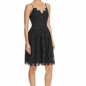 Bloomingdales Women Black Lace  Dress